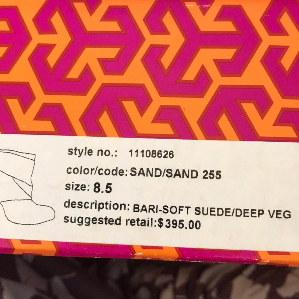 Tory Burch suede slouch booties - size 8.5 - Picture 6 of 6